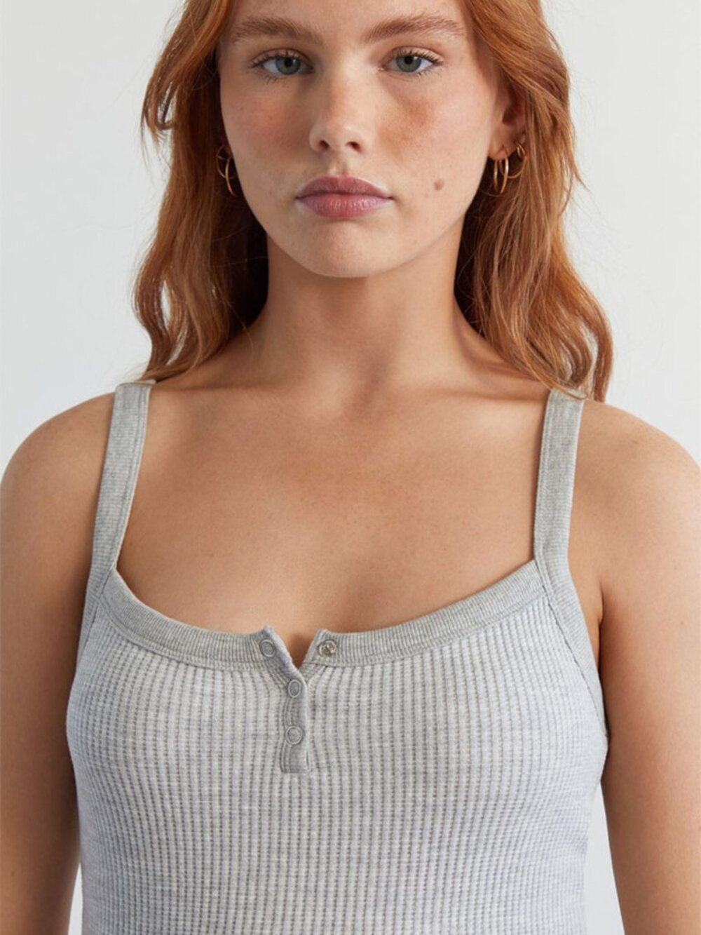 Pacsun Ribbed Grey Tank Top - Picture 2 of 4